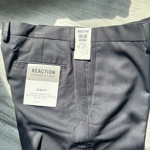 Kenneth Cole Slim Fit Charcoal Men’s Dress Pants 34